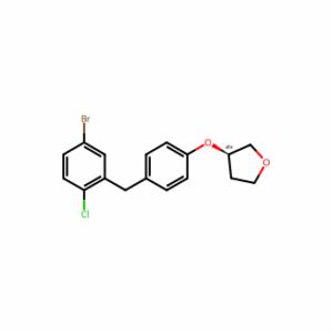 (3R)-3-[4-[(5-Bromo-2-chlorophenyl)methyl]phenoxy]tetrahydrofuran