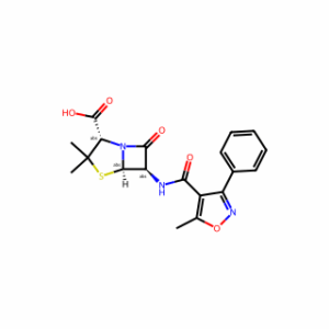 (2S,5R,6R)-3,3-dimethyl-6-(5-methyl-3-phenyl-1,2-oxazole-4-amido)-7-oxo-4-thia-1-azabicyclo[3.2.0]heptane-2-carboxylic acid