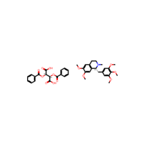 (R)-6,7-Dimethoxy-2-methyl-1-(3,4,5-trimethoxybenzyl)-1,2,3,4-tetrahydroisoquinoline (2R,3R)-2,3-bis(benzoyloxy)succinate
