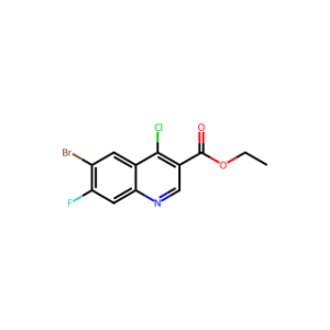 Ethyl 6-bromo-4-chloro-7-fluoroquinoline-3-carboxylate