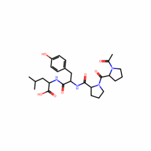 (2S)-2-[[(2S)-2-[[(2S)-1-[(2S)-1-acetylpyrrolidine-2-carbonyl]pyrrolidine-2-carbonyl]amino]-3-(4-hydroxyphenyl)propanoyl]amino]-4-methylpentanoic acid