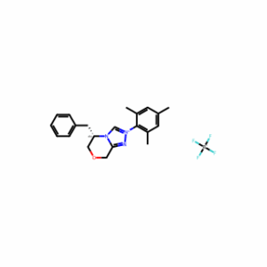 (5S)-5,6-dihydro-5-(phenylmethyl)-2-(2,4,6-trimethylphenyl)-8H-1,2,4-Triazolo[3,4-c][1,4]oxazinium tetrafluoroborate
