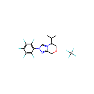 (S)-5-isopropyl-2-(perfluorophenyl)-2,5,6,8-tetrahydro-[1,2,4]triazolo[3,4-c][1,4]oxazin-4-ium tetrafluoroborate