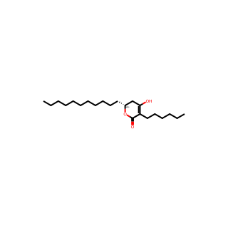 (2R)-5-hexyl-4-hydroxy-2-undecyl-2,3-dihydropyran-6-one