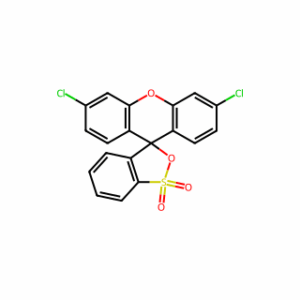 Spiro[3H-2,1-benzoxathiole-3,9′-[9H]xanthene], 3′,6′-dichloro-, 1,1-dioxide