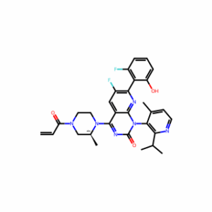 Pyrido[2,3-d]pyrimidin-2(1H)-one, 6-fluoro-7-(2-fluoro-6-hydroxyphenyl)-1-[4-methyl-2-(1-methylethyl)-3-pyridinyl]-4-[(2S)-2-methyl-4-(1-oxo-2-propen-1-yl)-1-piperazinyl]-