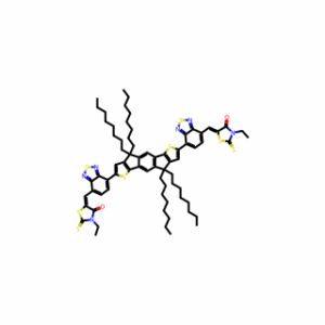 (5Z,5′Z)-5,5′-((7,7′-(4,4,9,9-Tetraoctyl-4,9-dihydro-s-indaceno[1,2-b:5,6-b′]dithiophene-2,7-diyl)bis(benzo[c][1,2,5]thiadiazole-7,4-diyl))bis(methanylylidene))bis(3-ethyl-2-thioxothiazolidin-4-one)