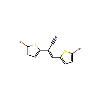 (E)-2,3-Bis(5-bromothiophen-2-yl)acrylonitrile