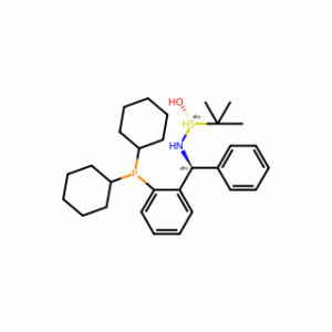 [S(R)]-N-[(S)-[2-(Dicyclohexylphosphino)phenyl]phenylmethyl]-2-methyl-2-propanesulfinamide