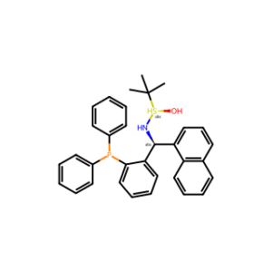 (R)-N-((S)-(2-(diphenylphosphaneyl)phenyl)(naphthalen-1-yl)methyl)-2-methylpropane-2-sulfinamide