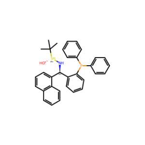 (R)-N-((R)-(2-(diphenylphosphanyl) phenyl)(naphthalen-1-yl)methyl)-2-methylpropane-2-sulfinamide