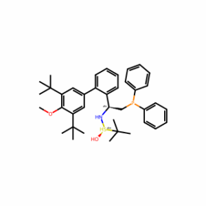 (R)-N-((S)-1-(3′,5′-Di-tert-butyl-4′-methoxy-[1,1′-biphenyl]-2-yl)-2-(diphenylphosphanyl)ethyl)-2-methylpropane-2-sulfinamide