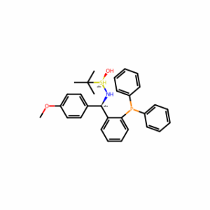 (R)-N-((R)-(2-(diphenylphosphanyl) phenyl)(4-methoxyphenyl)methyl)-2-methylpropane-2-sulfinamide