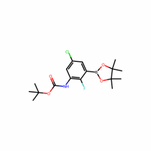 Tert-Butyl (5-Chloro-2-Fluoro-3-(4,4,5,5-Tetramethyl-1,3,2-Dioxaborolan-2-Yl)Phenyl)Carbamate