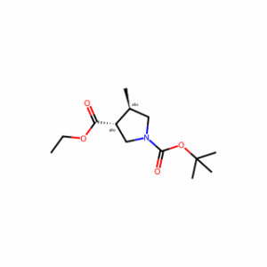 trans-1-tert-butyl 3-ethyl 4-methylpyrrolidine-1,3-dicarboxylate