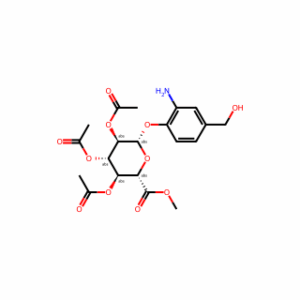 (2S,3R,4S,5S,6S)-2-[2-Amino-4-(hydroxymethyl)phenoxy]-6-(methoxycarbonyl)tetrahydro-2H-pyran-3,4,5-triyl Triacetate