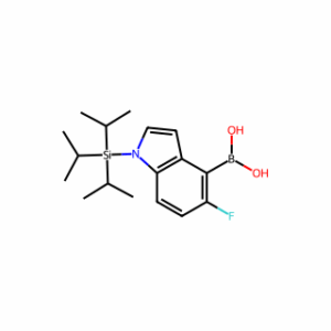 (5-Fluoro-1-[tris(propan-2-yl)silyl]-1h-indol-4-yl)boronic acid