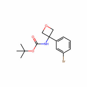tert-butyl N-[3-(3-bromophenyl)oxetan-3-yl]carbamate