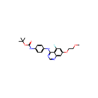 tert-Butyl (4-((5-fluoro-7-(2-methoxyethoxy)quinazolin-4-yl)amino)phenyl)carbamate