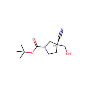tert-butyl 3-cyano-3-(hydroxymethyl)pyrrolidine-1-carboxylate