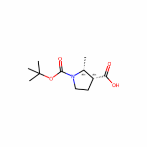 (2R,3R)-1-(tert-Butoxycarbonyl)-2-methylpyrrolidine-3-carboxylic acid