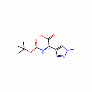 (R)-2-((tert-Butoxycarbonyl)amino)-2-(1-methyl-1H-pyrazol-4-yl)acetic acid