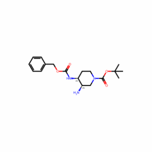 tert-Butyl (3R,4S)-3-amino-4-(((benzyloxy)carbonyl)amino)piperidine-1-carboxylate