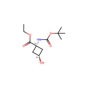 ethyl trans-1-{[(tert-butoxy)carbonyl]amino}-3-hydroxycyclobutane-1-carboxylate
