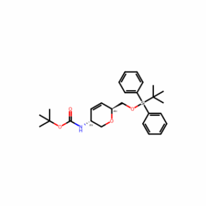 tert-butyl N-[(3R,6S)-6-{[(tert-butyldiphenylsilyl)oxy]methyl}-3,6-dihydro-2H-pyran-3-yl]carbamate