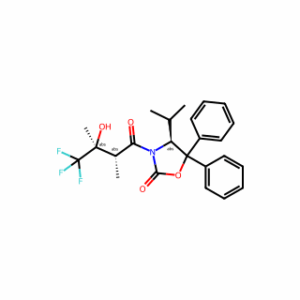 (4S)-4-isopropyl-5,5-diphenyl-3-[(2R,3S)-4,4,4-trifluoro-3-hydroxy-2,3-dimethyl-butanoyl]oxazolidin-2-one