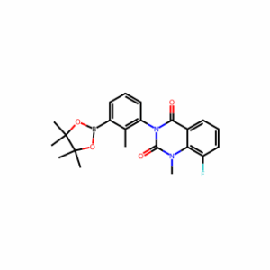(3R)-8-Fluoro-1-methyl-3-[2-methyl-3-(4,4,5,5-tetramethyl-1,3,2-dioxaborolan-2-yl)phenyl]-2,4(1H,3H)-quinazolinedione