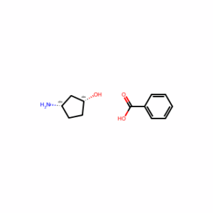 (1R,3S)-3-aminocyclopentanol;benzoic acid