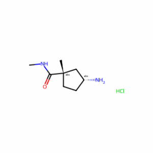 (1S,3R)-3-amino-N,1-dimethyl-cyclopentanecarboxamide hydrochloride