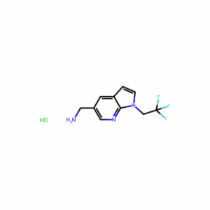 (1-(2,2,2-Trifluoroethyl)-1H-pyrrolo[2,3-b]pyridin-5-yl)methanamine hydrochloride
