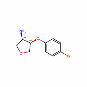 (3R,4R)-4-(4-bromophenoxy)tetrahydrofuran-3-amine