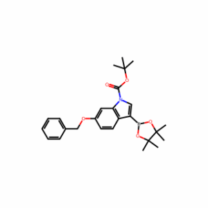 tert-Butyl 6-(benzyloxy)-3-(4,4,5,5-tetramethyl-1,3,2-dioxaborolan-2-yl)-1H-indole-1-carboxylate