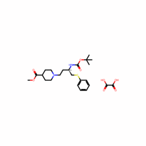 methyl 1-[(3R)-3-{[(tert-butoxy)carbonyl]amino}-4-(phenylsulfanyl)butyl]piperidine-4-carboxylate; oxalic acid