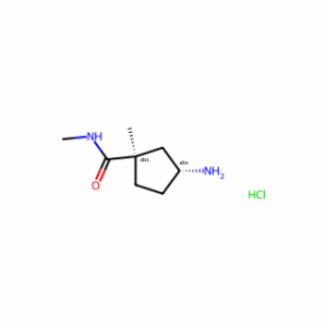 (1R,3R)-3-amino-N,1-dimethyl-cyclopentanecarboxamide;hydrochloride