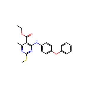 ethyl 4-methyl-2-(methylsulfanyl)-6-[(4-phenoxyphenyl)amino]pyrimidine-5-carboxylate