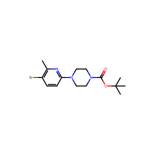 tert-Butyl 4-(5-bromo-6-methylpyridin-2-yl)piperazine-1-carboxylate