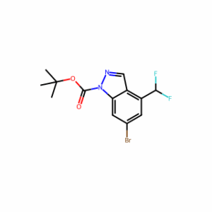 tert-butyl 6-bromo-4-(difluoromethyl)-1H-indazole-1-carboxylate