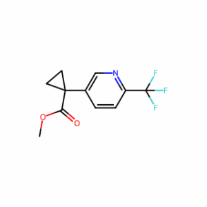 methyl 1-[6-(trifluoromethyl)-3-pyridyl]cyclopropanecarboxylate