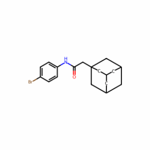 Tricyclo[3.3.1.13,7]decane-1-acetamide, N-(4-bromophenyl)-