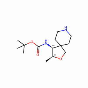 tert-butyl
  N-[(3S,4S)-3-methyl-2-oxa-8-azaspiro[4.5]decan-4-yl]carbamate