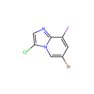 Imidazo[1,2-a]pyridine, 6-bromo-3-chloro-8-iodo-