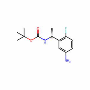 tert-butyl N-[(1S)-1-(5-amino-2-fluoro-phenyl)ethyl]carbamate