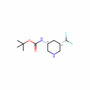 tert-butyl N-[(3R,5S)-5-(difluoromethyl)-3-piperidyl]carbamate