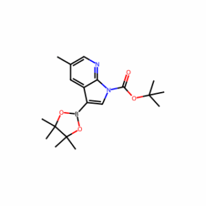 tert-Butyl 5-methyl-3-(4,4,5,5-tetramethyl-1,3,2-dioxaborolan-2-yl)-1H-pyrrolo[2,3-b]pyridine-1-carboxylate