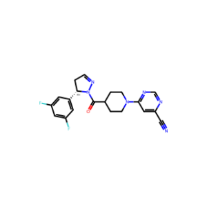 (S)-6-(4-(5-(3,5-Difluorophenyl)-4,5-dihydro-1H-pyrazole-1-carbonyl)piperidin-1-yl)pyrimidine-4-carbonitrile