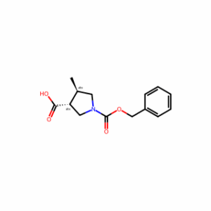 (3R,4R)-1-[(benzyloxy)carbonyl]-4-methylpyrrolidine-3-carboxylic acid